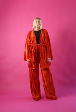 Samettihousut - Oranssi