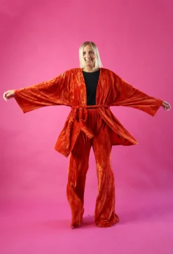 Samettihousut - Oranssi