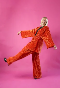 Samettihousut - Oranssi