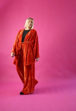 Samettihousut - Oranssi