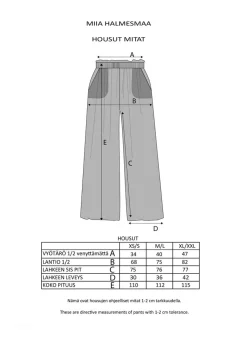 Samettihousut - Oranssi