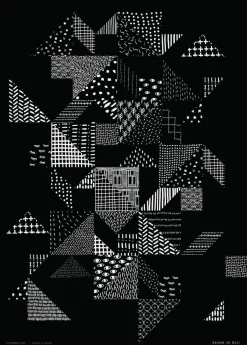 Seitsemän palaa - juliste musta