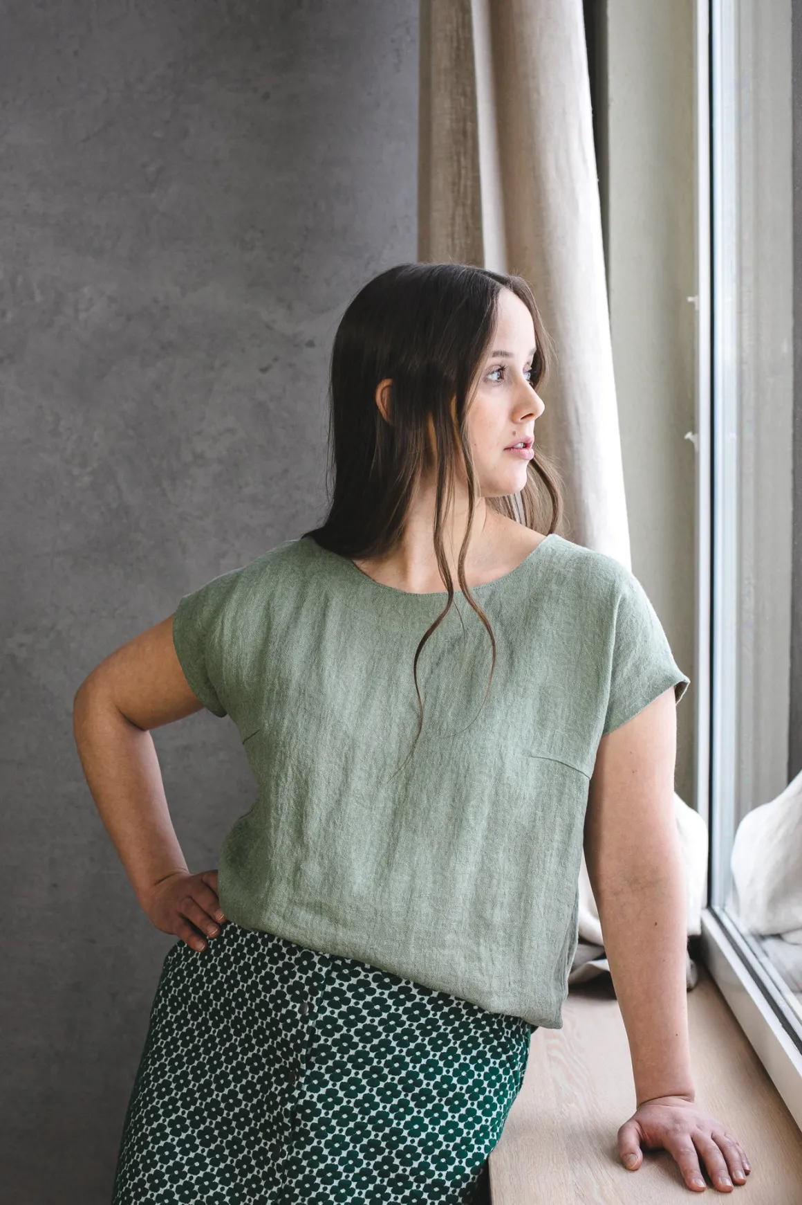 Selja Pellavapaita - Vedenvihreä