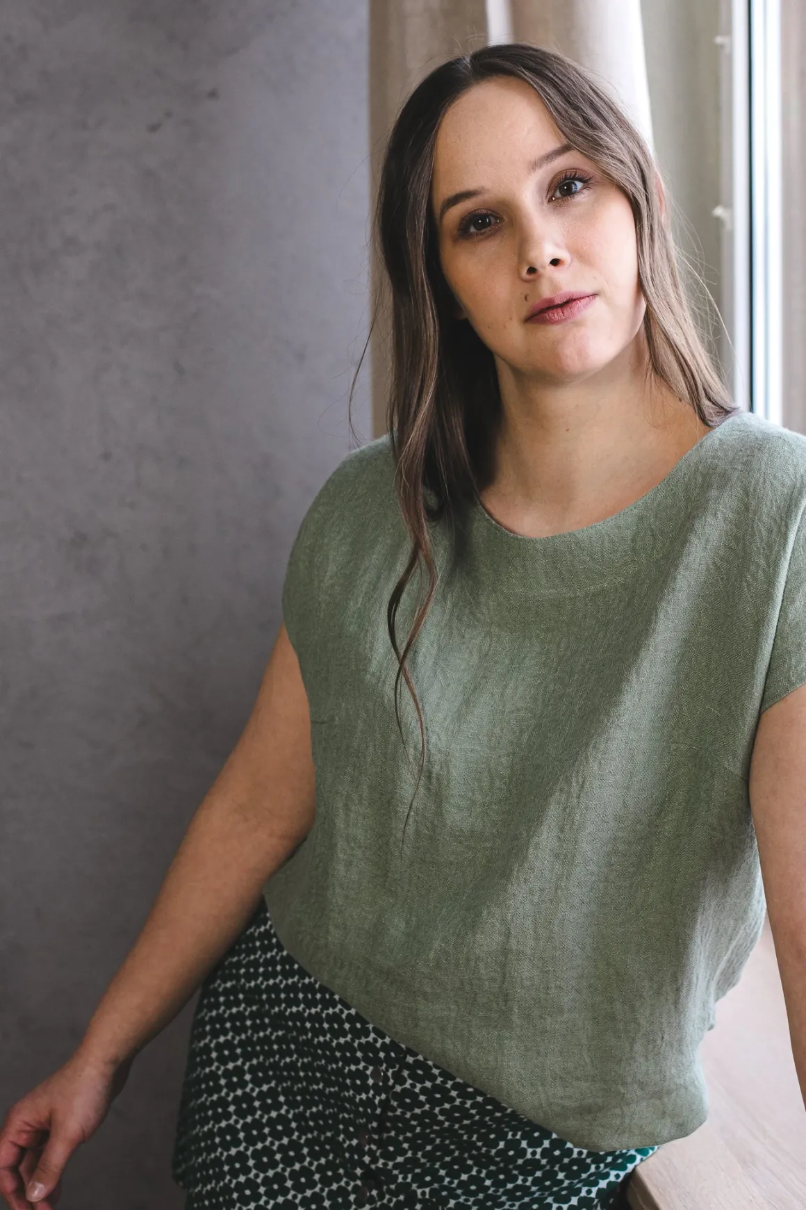 Selja Pellavapaita - Vedenvihreä