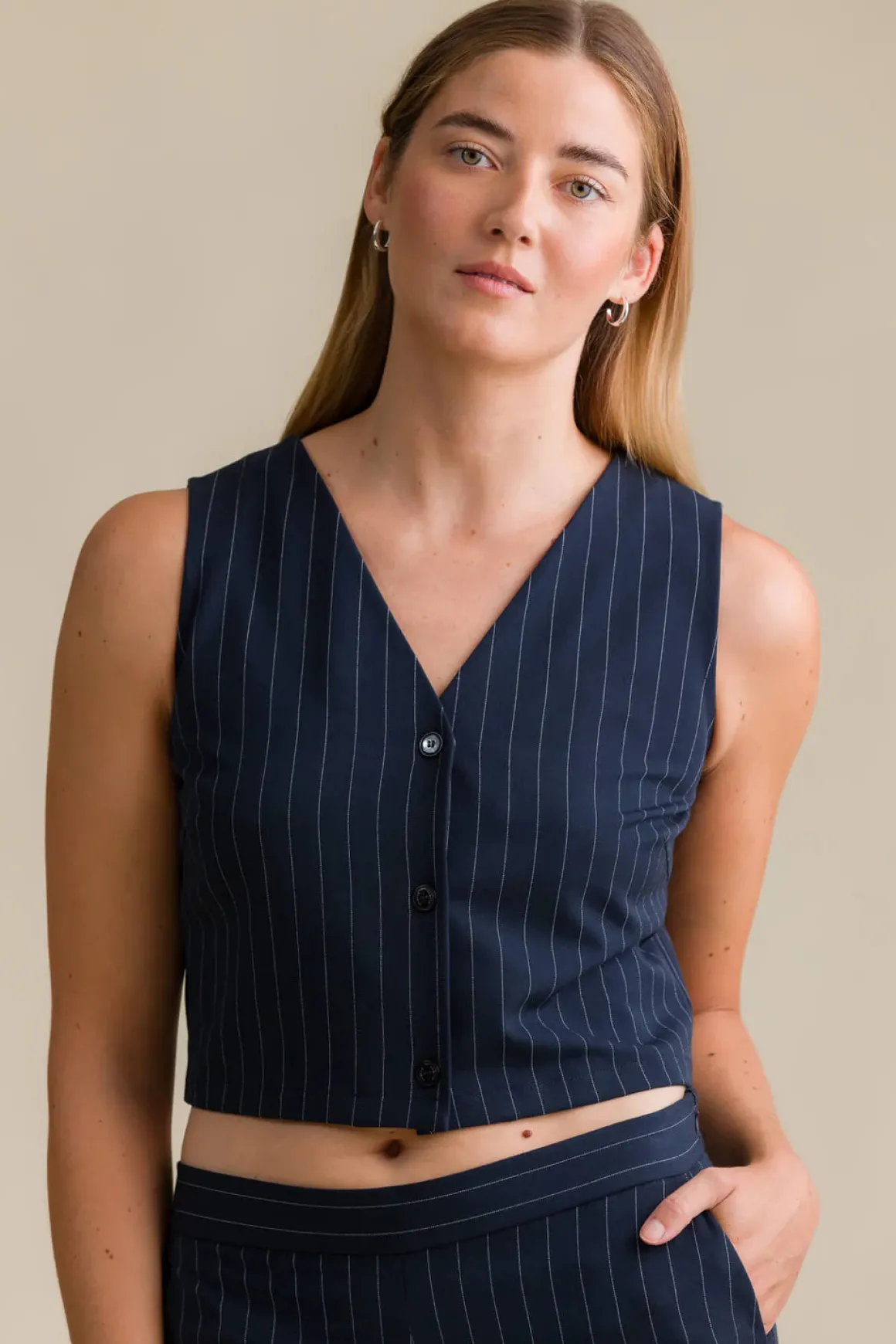 Sky Toppi - Laivastonsininen-Valkoinen