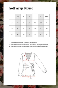 Soft Wrap Blouse - Black