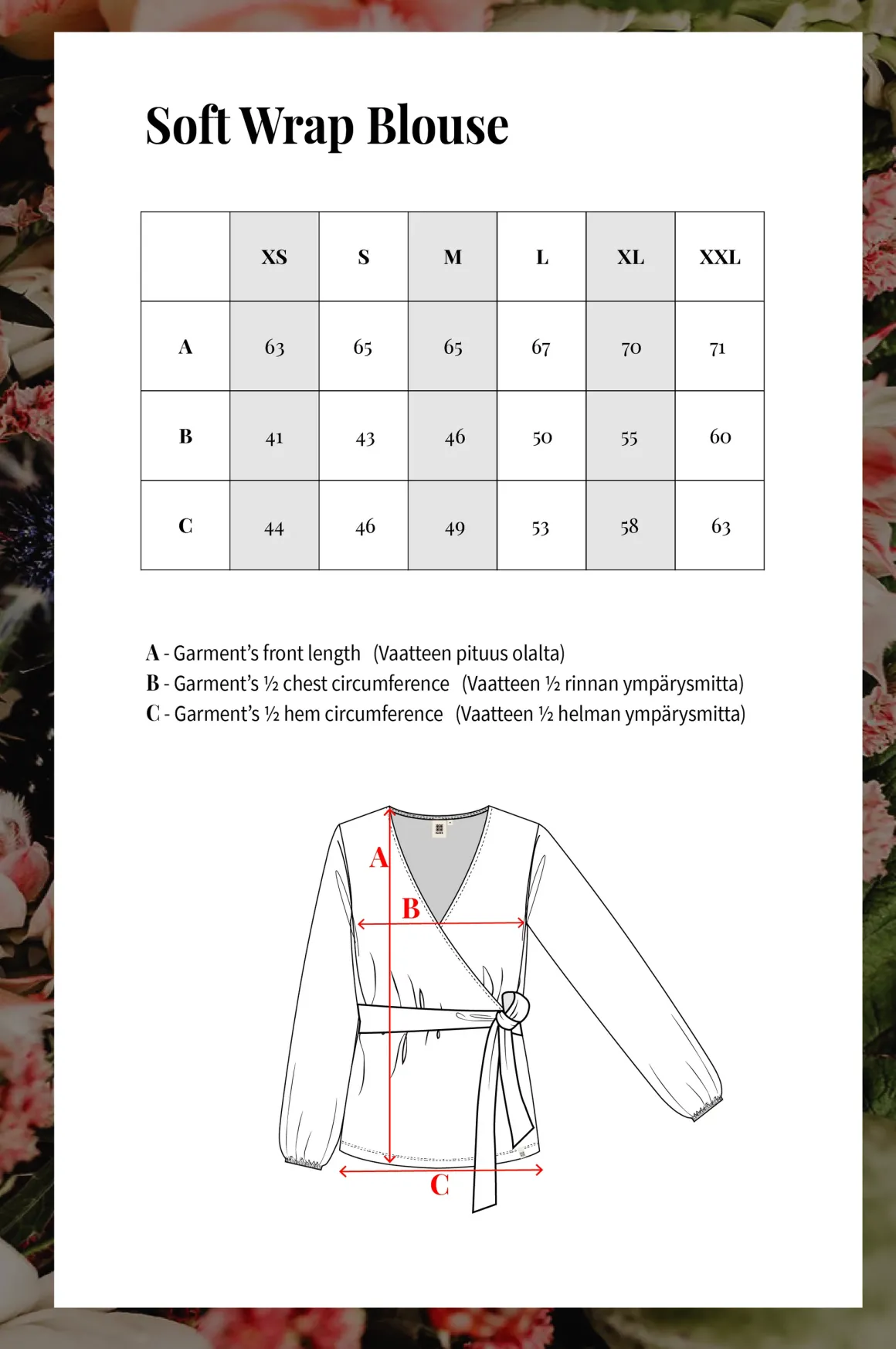 Soft Wrap Blouse - Black