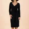 Soft Wrap Dress - Black
