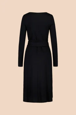 Soft Wrap Dress - Black