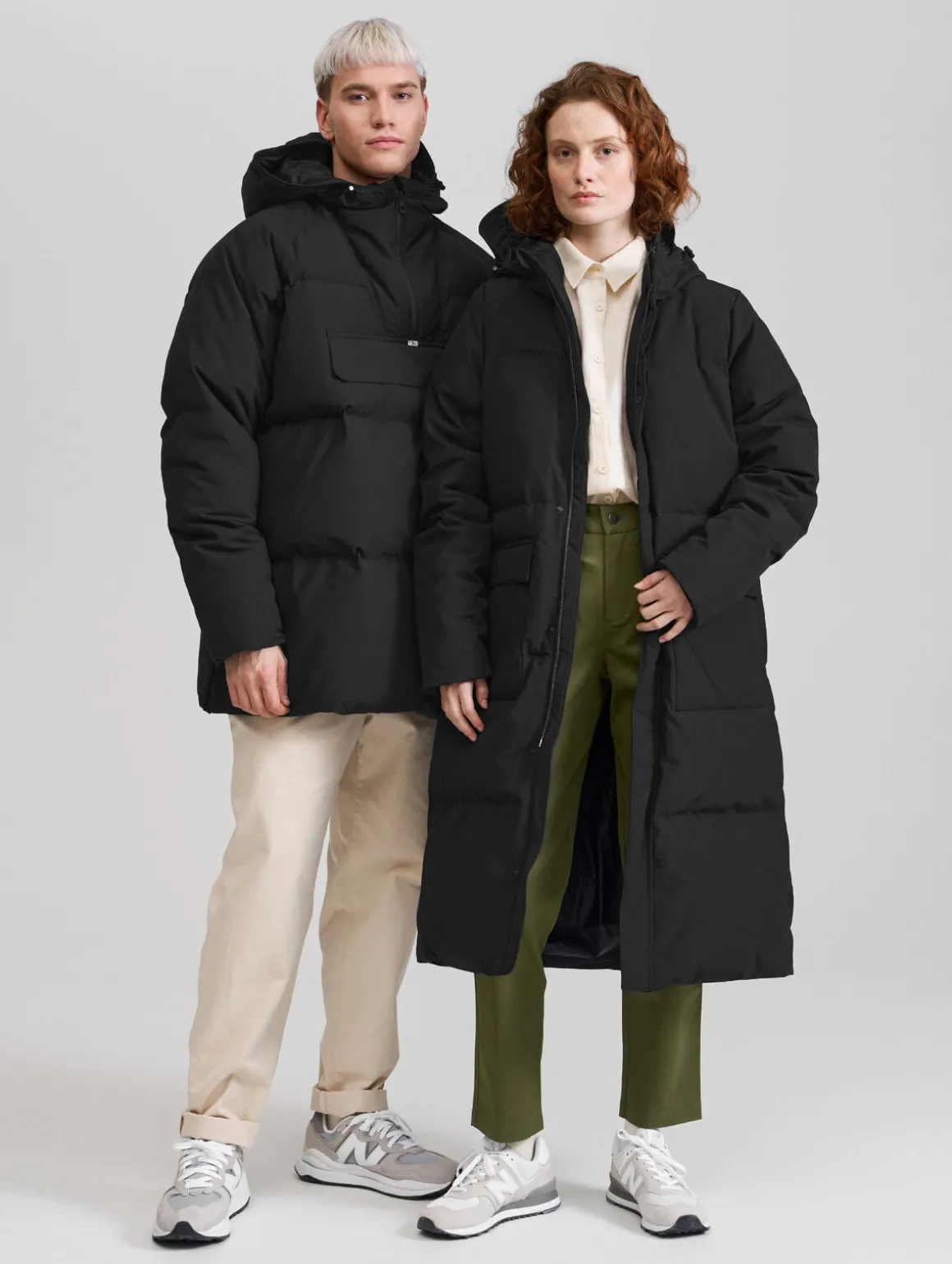 Sotkamo untuva-anorakki - Musta