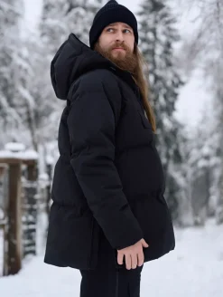 Sotkamo untuva-anorakki - Musta