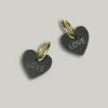 Sydän-korvikset - musta