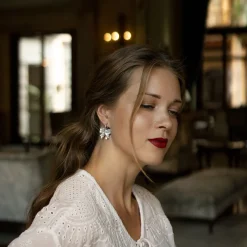 Take A Bow - korvikset - hopea