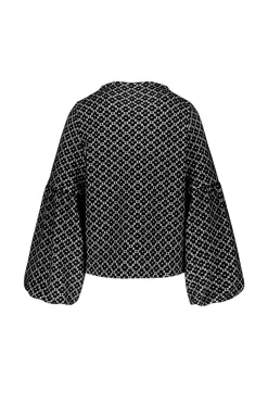 Talvikki Puuvillapaita - Apila Mustavalko