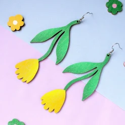 Tulppaani Keltainen - korvikset