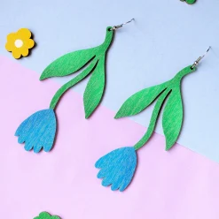 Tulppaani Sininen - korvikset