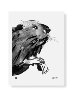 Utelias Majava - juliste (30 x 40cm)