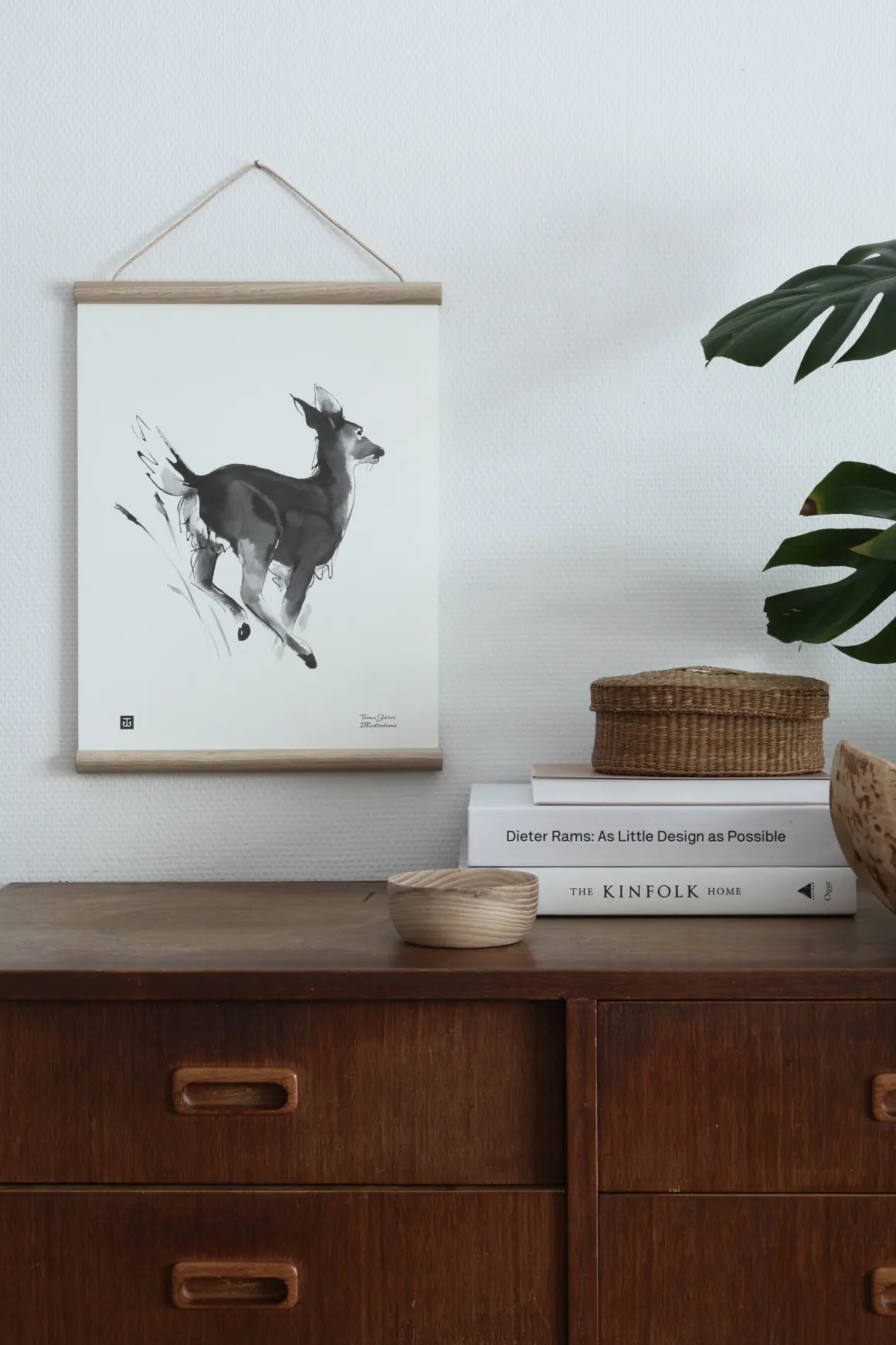 Valkohäntäpeura - juliste (30 x 40cm)