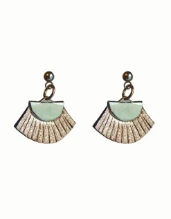 Viuhka mini nappi - korvakorut