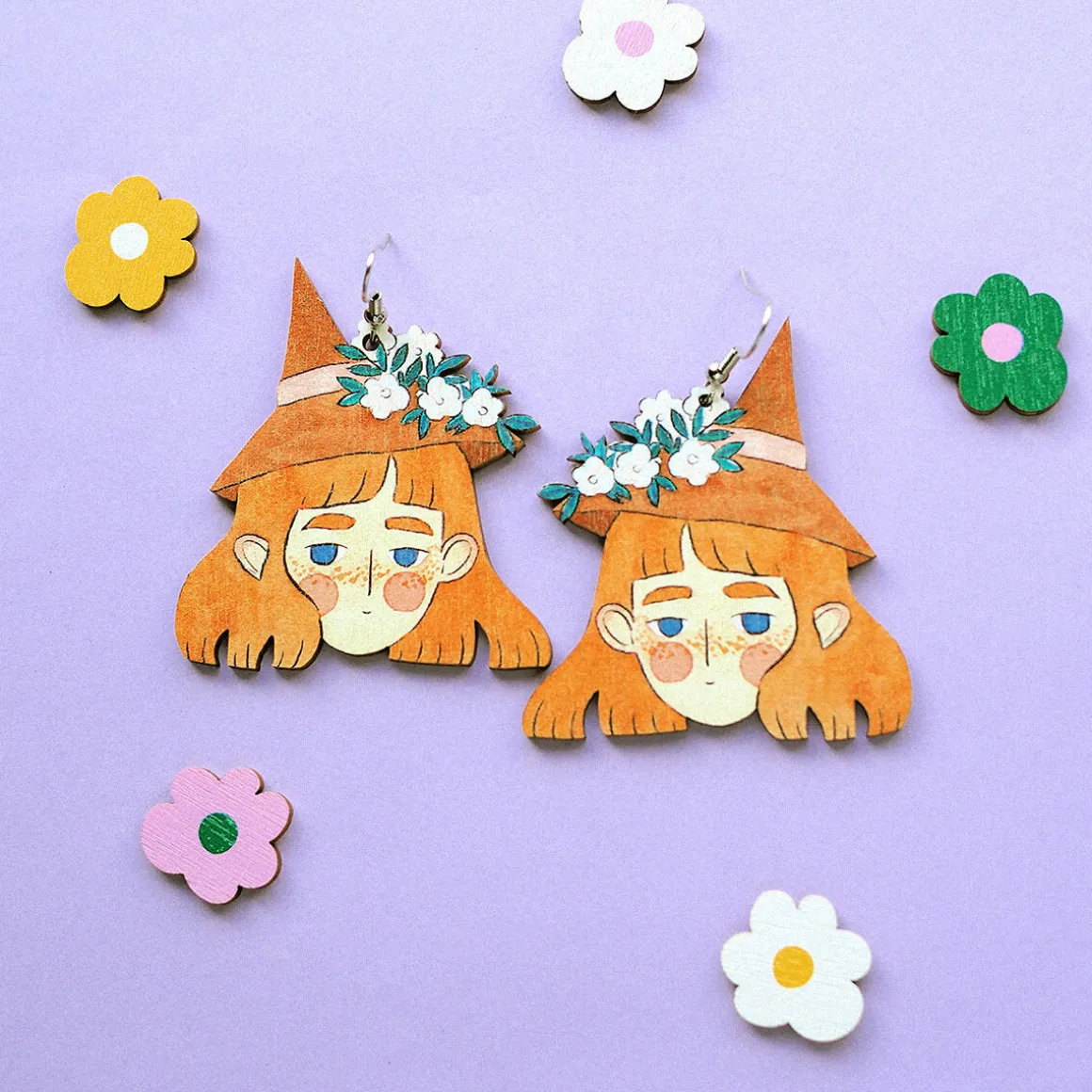 Watercolor Witch - korvikset