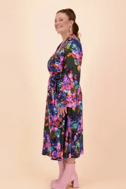 Wrap Midi Dress - Sweet Pea