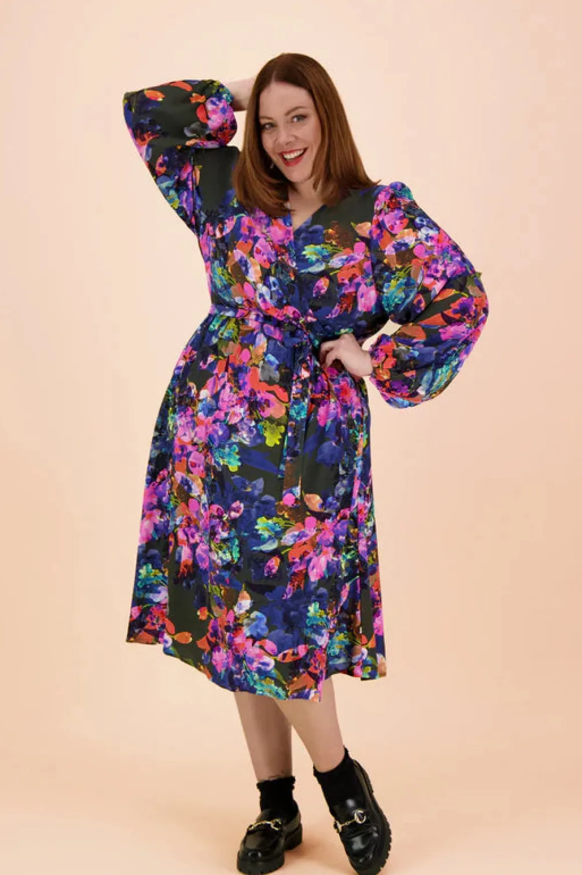 Wrap Midi Dress - Sweet Pea
